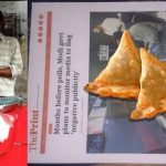 Man Takes Print Out Of @ThePrintIndia ‬Articles to Wrap Samosa on Them