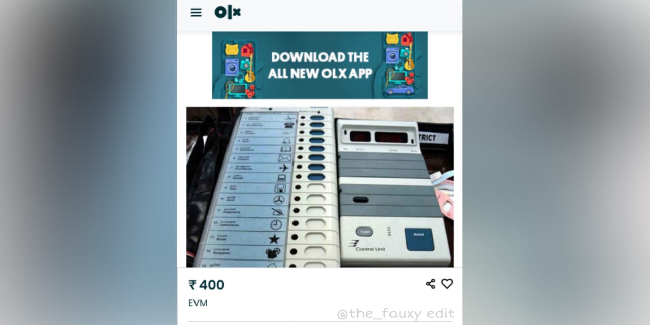 EVM Found On OLX After Last Ever Elections Of The Country Conclude