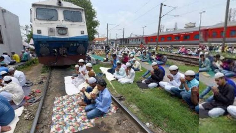 Trains Delayed On International Yoga Day As People Get On To Train Tracks To Perform Yoga