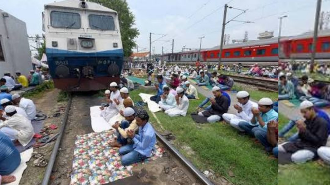 Trains Delayed On International Yoga Day As People Get On To Train Tracks To Perform Yoga