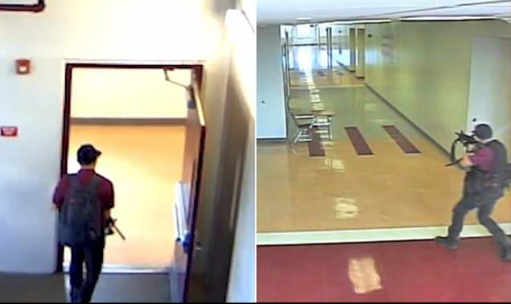 School Authorities Get Furious Over Terrorist Who Barged Into Library Without A Silencer On His Gun