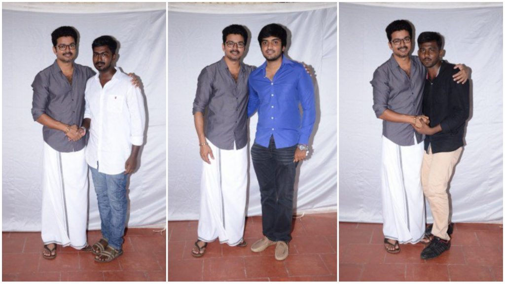 Ajith fan washes hands with dettol after shaking hands with Actor Vijay by mistake