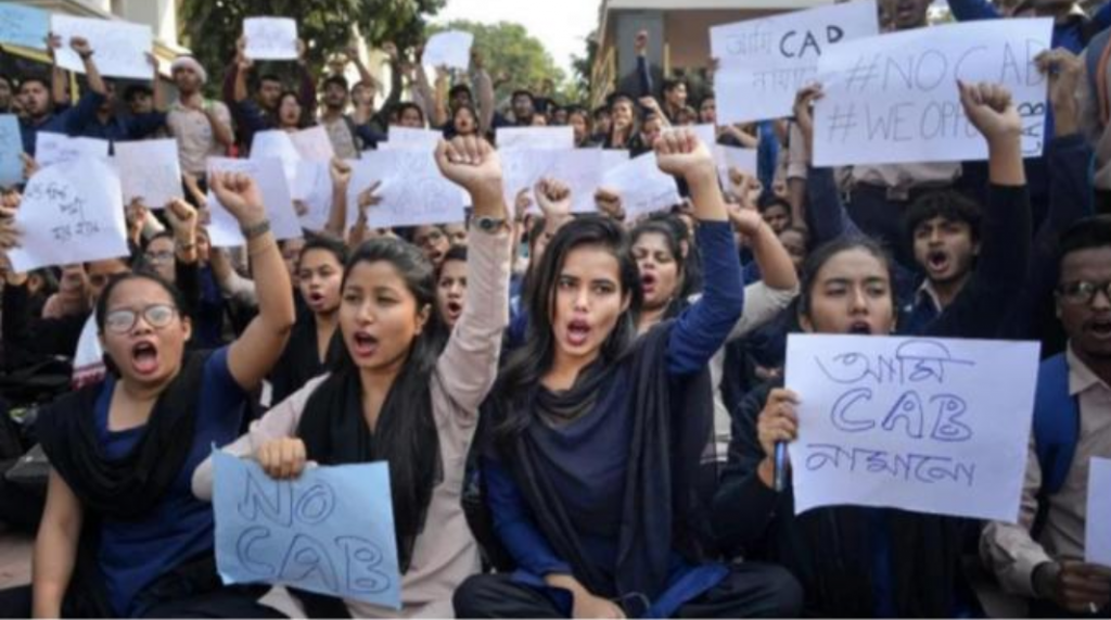South delhi girl left the protest immediately after she saw one of the girls wearing same Armani jacket as hers
