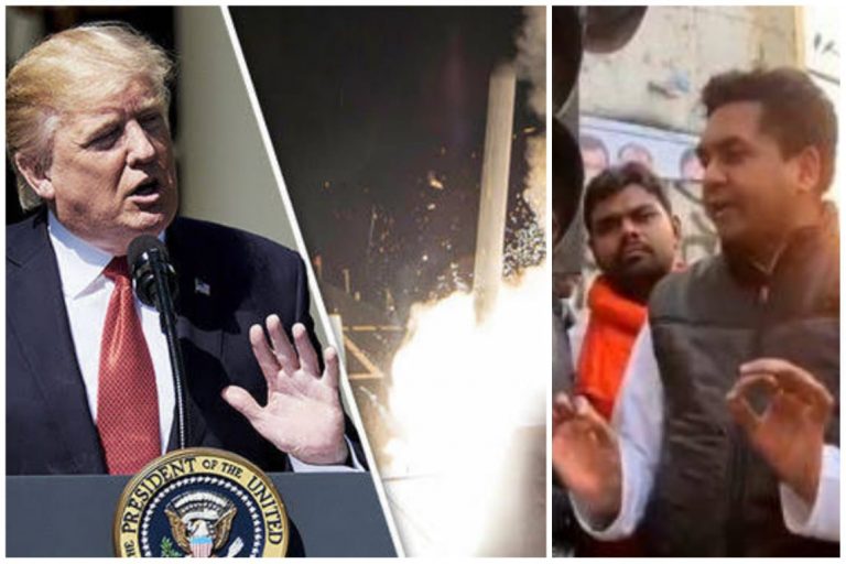 Trump attacks Syria after listening to Kapil Mishra’s speech