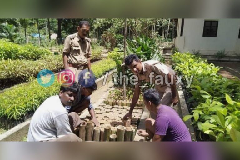 Bajrang Dal donates bamboo to UP Police to fight Virus