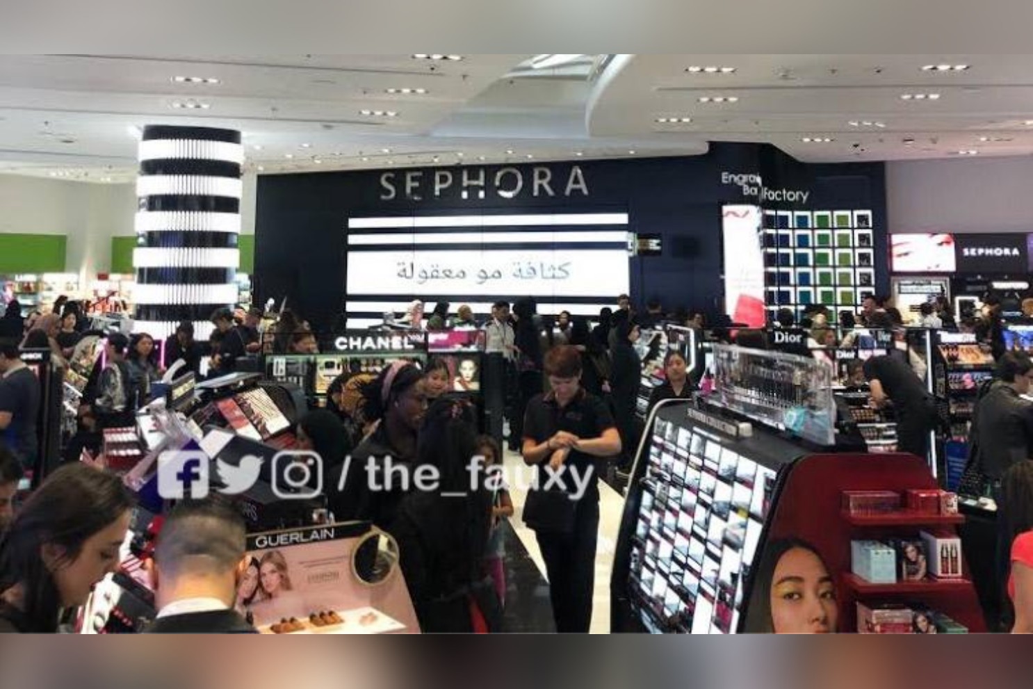 People gathered for anti-racism protest loot a makeup store