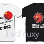 China Manufactures #BoycottChina T-shirts and banners anticipating the Boycott China campaign