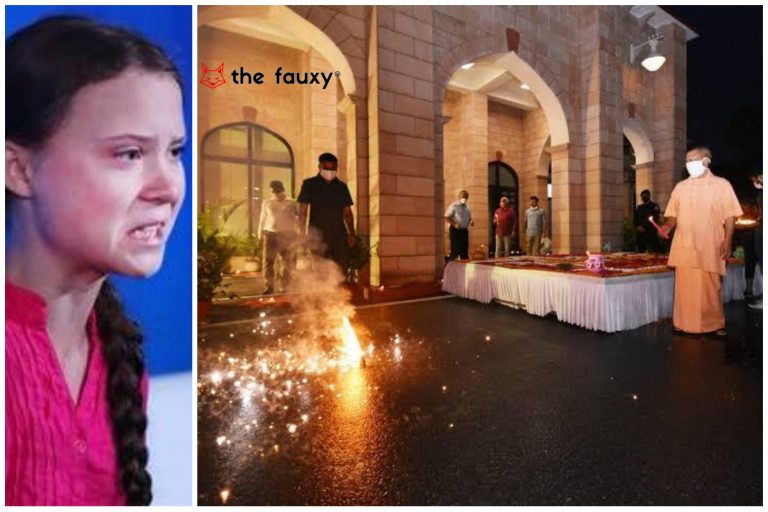 Greta Thunberg Expresses Global Warming Concern As India Celebrates Diwali Three Months Early.
