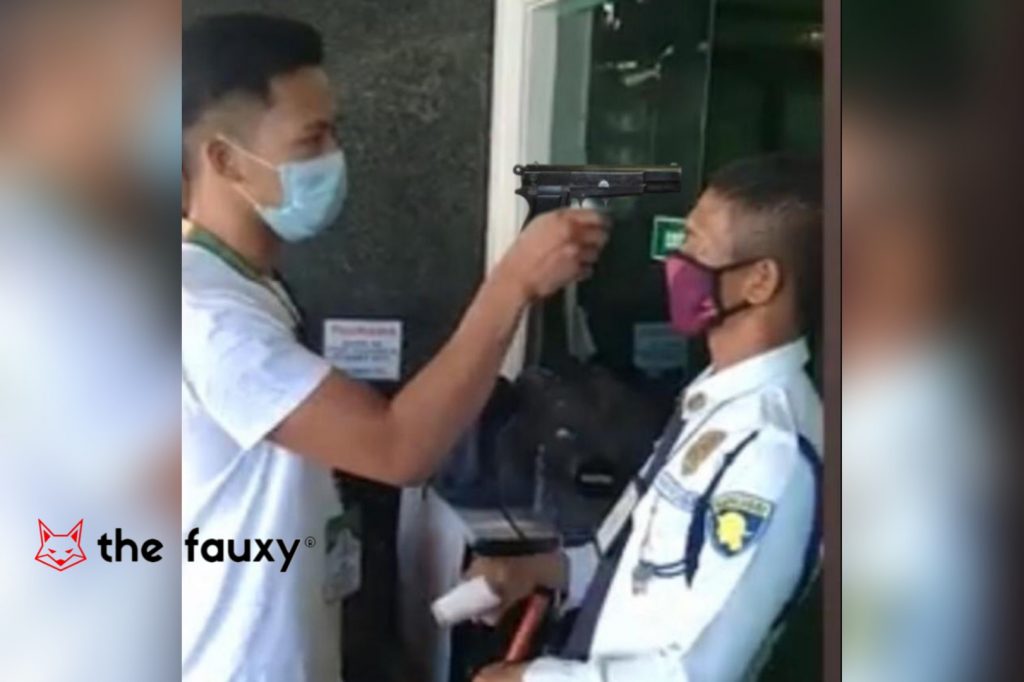 Pakistani guy mistook the infrared thermometer as a gun, shoots the checker with a real gun