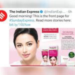 Fair Lives Matter : Indian Express On Its Front Page