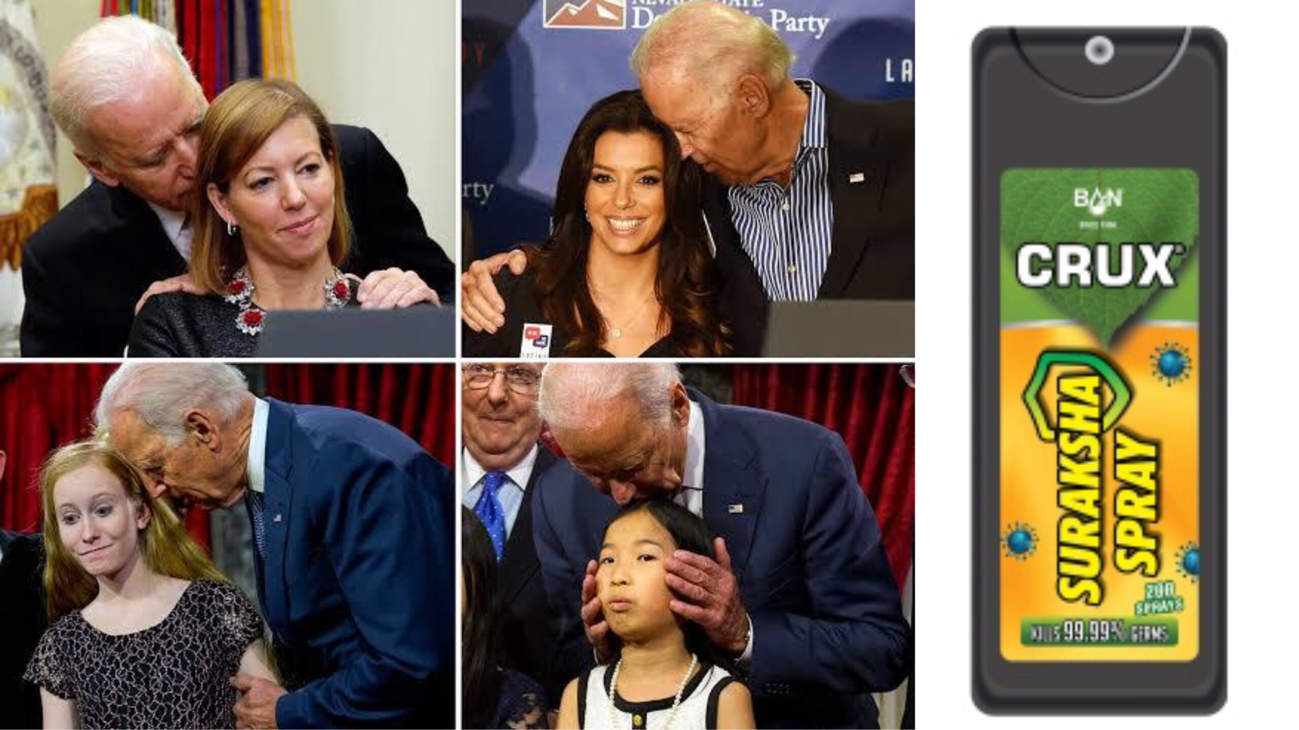 After COVID Vaccine, India To Supply Crux Suraksha Spray To Joe Biden To Help Him Overcome His Sniffing Habit