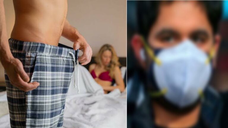 Man Starts Wearing Triple Mask After Researchers Say Erectile Dysfunction One Of The New Symptoms Of Covid-19