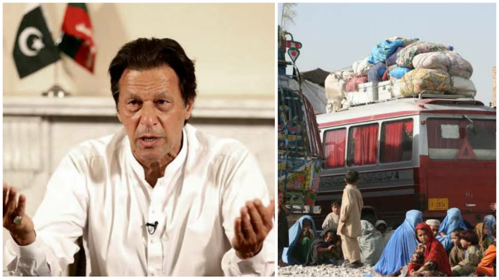 Imran Khan Welcomes Afghan Refugees To Come And Provide Food & Shelter To Poor Pakistanis