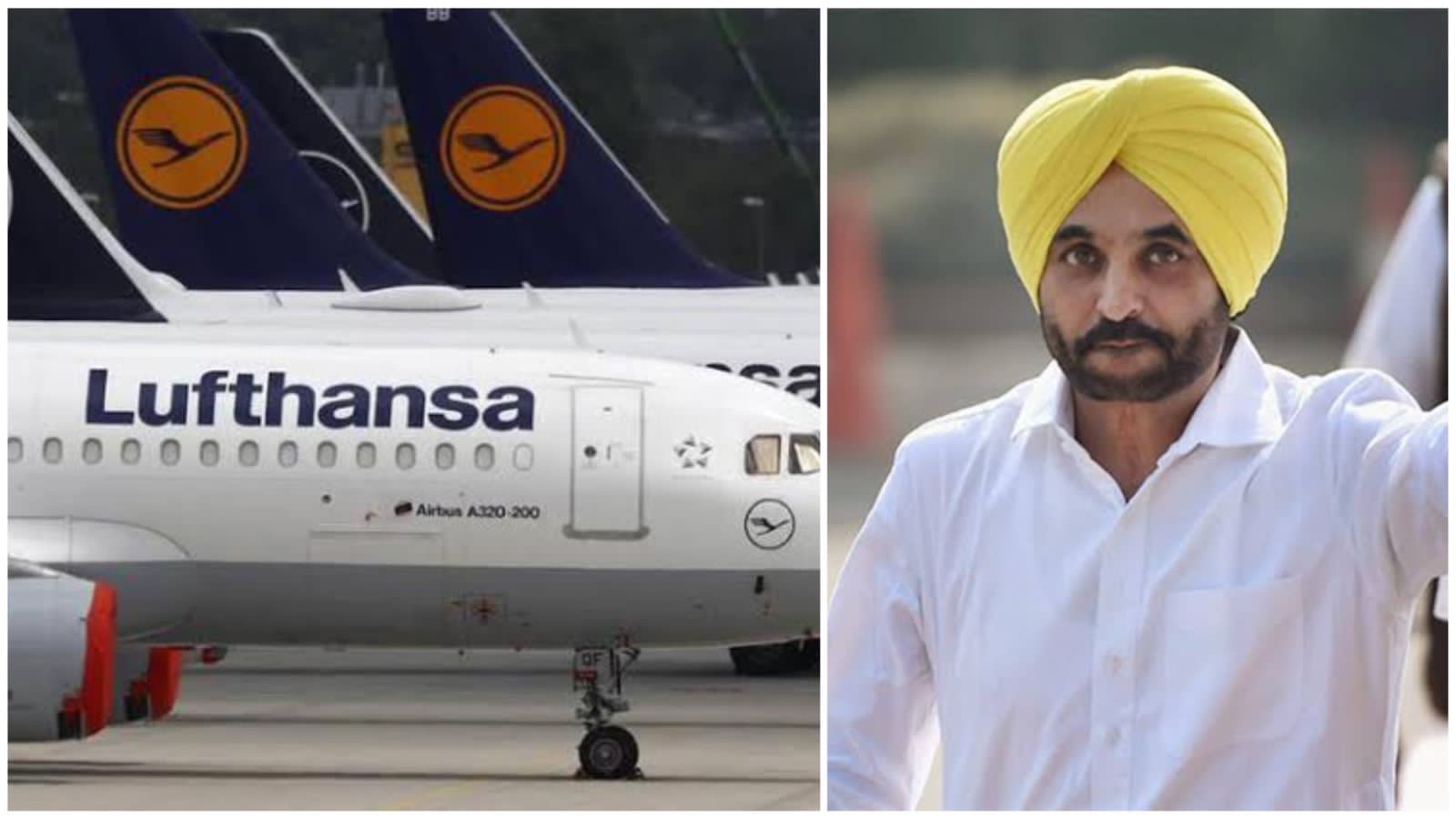 Bhagwant Mann says he deboarded the Plane at Frankfurt Airport because the Plane wasn’t moving straight