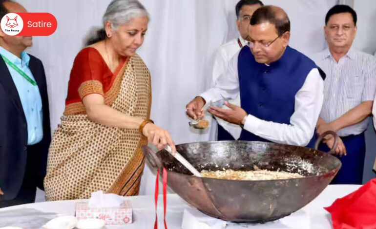 Nirmala Sitharaman to Make Upma Instead of Halwa Before Budget Session Due to Increased GST on Sweet Items