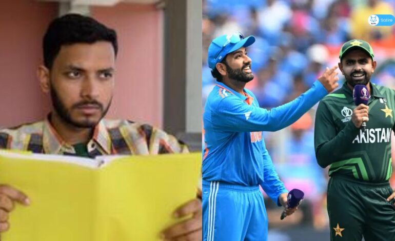 Man Starts memorizing Fields Where India Is Ahead of Pakistan, Just in Case India Loses Today