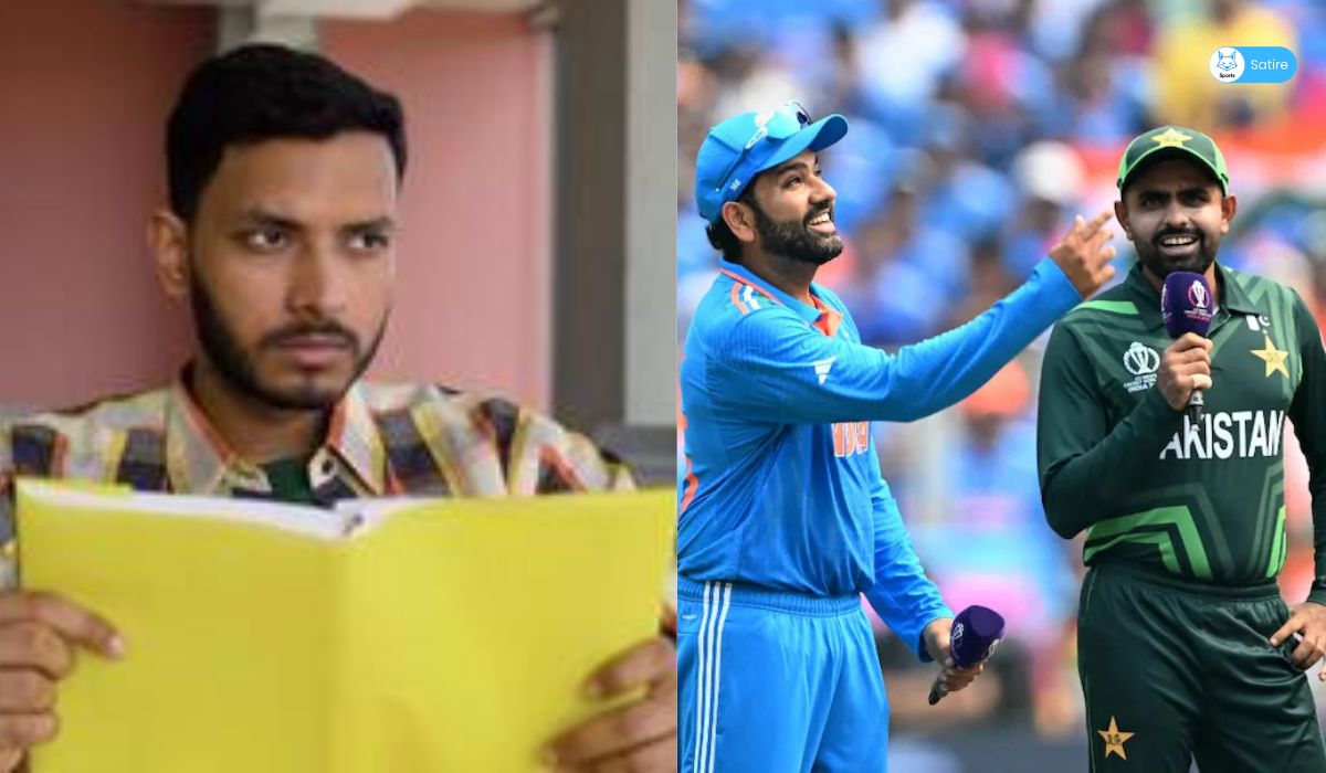 Man Starts memorizing Fields Where India Is Ahead of Pakistan, Just in Case India Loses Today