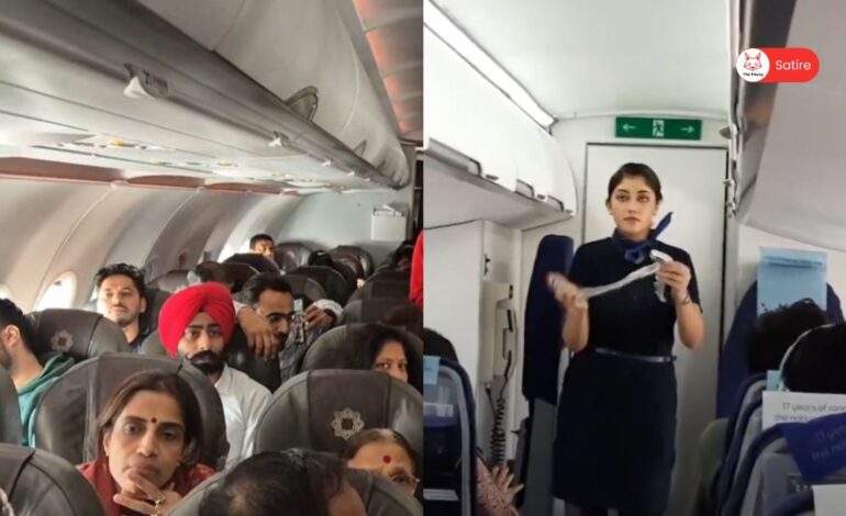 Passengers stranded on flight for 7 hours after landing as safety lessons in all languages remain unfinished