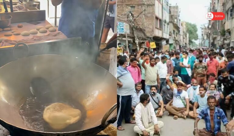 Chole-Bhature Sellers from Delhi Protest Against E20 Petrol