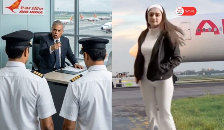 Air India suspends pilots for lack of civic sense after aircraft photobombs influencer